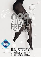 	Rajstopy damskie Silver Fresh z jonami srebra, 20 Den, nero - Knittex — Zdjęcie N1