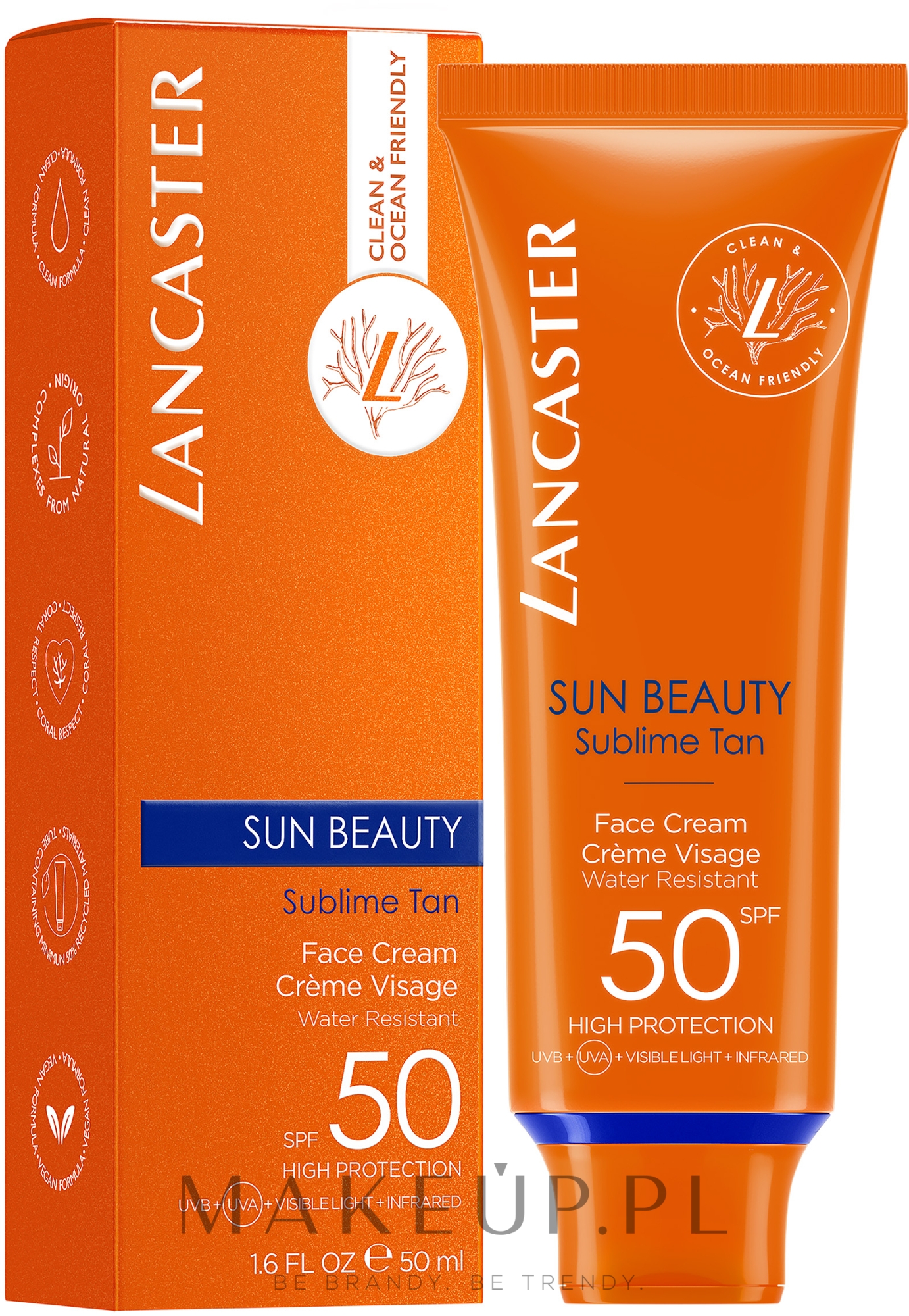 Krem przeciwsłoneczny do twarzy - Lancaster Sun Beauty SPF50 — Zdjęcie 50 ml