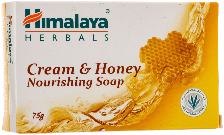 Odżywcze mydło w kostce Mleko i miód - Himalaya Herbals Cream Honey Soap — Zdjęcie N1