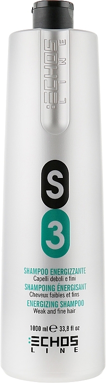 Szampon do cienkich i osłabionych włosów - Echosline S3 Invigorating Shampoo — Zdjęcie N3