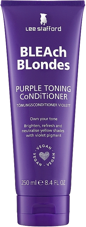 Odżywka do włosów farbowanych - Lee Stafford Bleach Blondes Purple Toning Conditioner — Zdjęcie N1