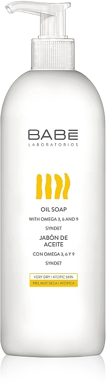 PRZECENA! Mydło na bazie oleju do skóry suchej i atopowej - Babé Laboratorios Oil Soap * — Zdjęcie N1