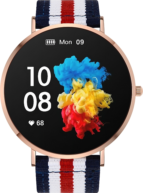 Smartwatch damski, złoty/paski - Garett Smartwatch Verona — Zdjęcie N4