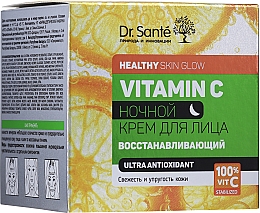 Rewitalizujący krem ​​do twarzy na noc z witaminą C - Dr Sante Vitamin C — Zdjęcie N2