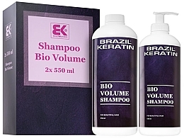 Kup PRZECENA! Zestaw - Brazil Keratin Bio Volume Shampoo Set (h/shampoo/550 mlx2) *