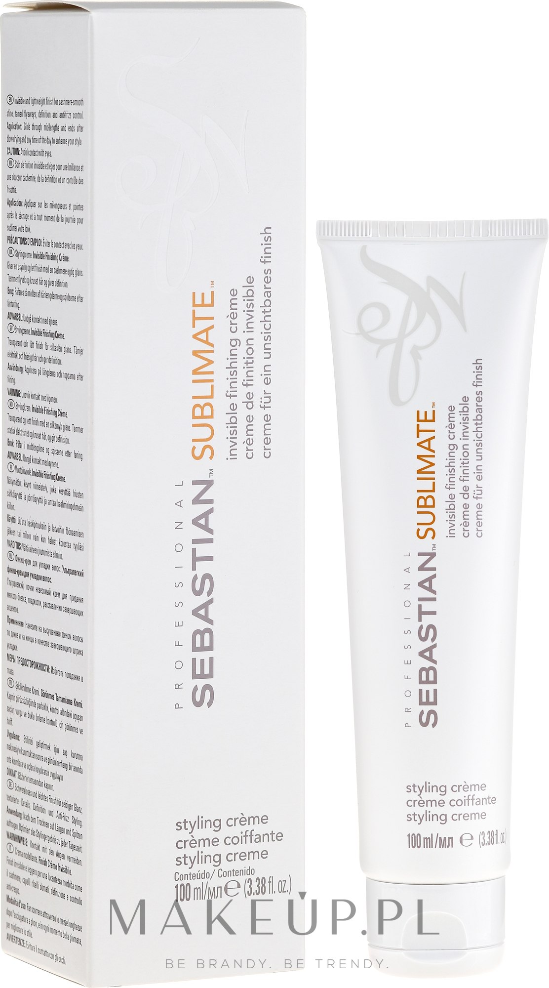 Krem do stylizacji włosów - Sebastian Professional Sublimate Invisible Finishing Cream — Zdjęcie 100 ml