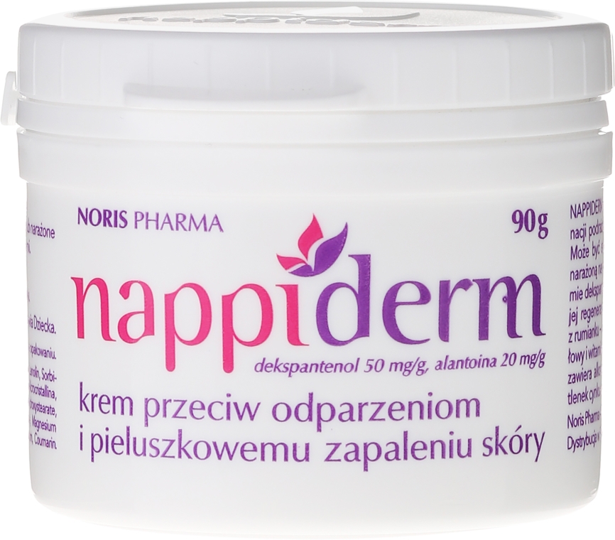 Krem przeciw odparzeniom i pieluszkowemu zapaleniu skóry - Nappiderm — Zdjęcie N1