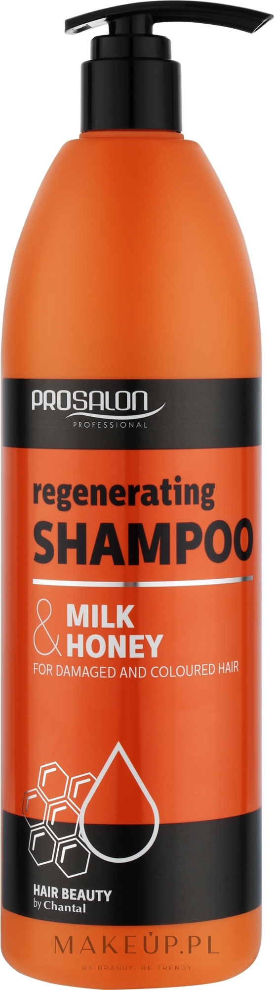Regenerujący szampon z mlekiem i miodem - Prosalon Hair Care Shampoo (z pompką) — Zdjęcie 1000 g