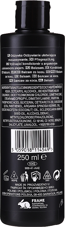 Wygładzająca odżywka do włosów Olej arganowy i kokosowy - Avon Advance Techniques Absolute Nourishment Conditioner — Zdjęcie N2