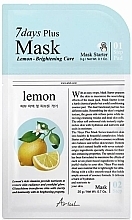 Kup Dwufazowa maseczka do twarzy Cytryna - Ariul 7 Days Plus Mask Lemon