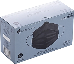 Kup Maska ochronna z filtrem węglowym, 3-warstwowa, czarna - Abifarm Black Carbon