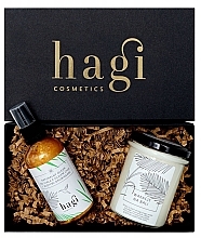 Kup Zestaw - Hagi Cosmetics Set (b/oil/100ml + candle/230g)