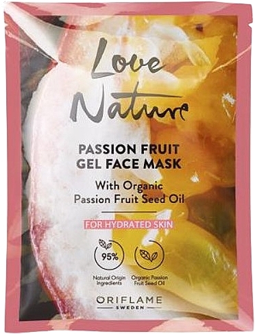 Organiczna żelowa maseczka do twarzy z marakui nawilżająca skórę - Oriflame Passion Fruit Gel Face Mask with Organic Passion Fruit Seed Oil — Zdjęcie N1