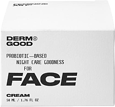 Krem do twarzy na noc z probiotykami - Derm Good Probiotic Based Night Care Goodness For Face Cream — Zdjęcie N3