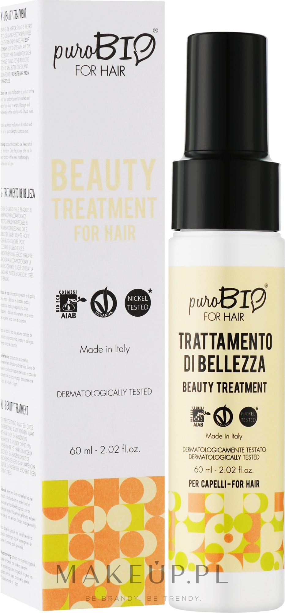 Kuracja upiększająca do włosów - puroBIO Cosmetics For Hair Beauty Treatment — Zdjęcie 60 ml