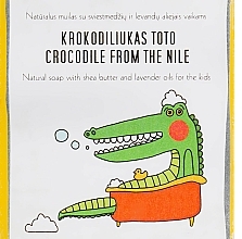 Kup Naturalne mydło w kostce z masłem shea i lawendą dla dzieci - Uoga Uoga Crocodile From The Nile Natural Soap