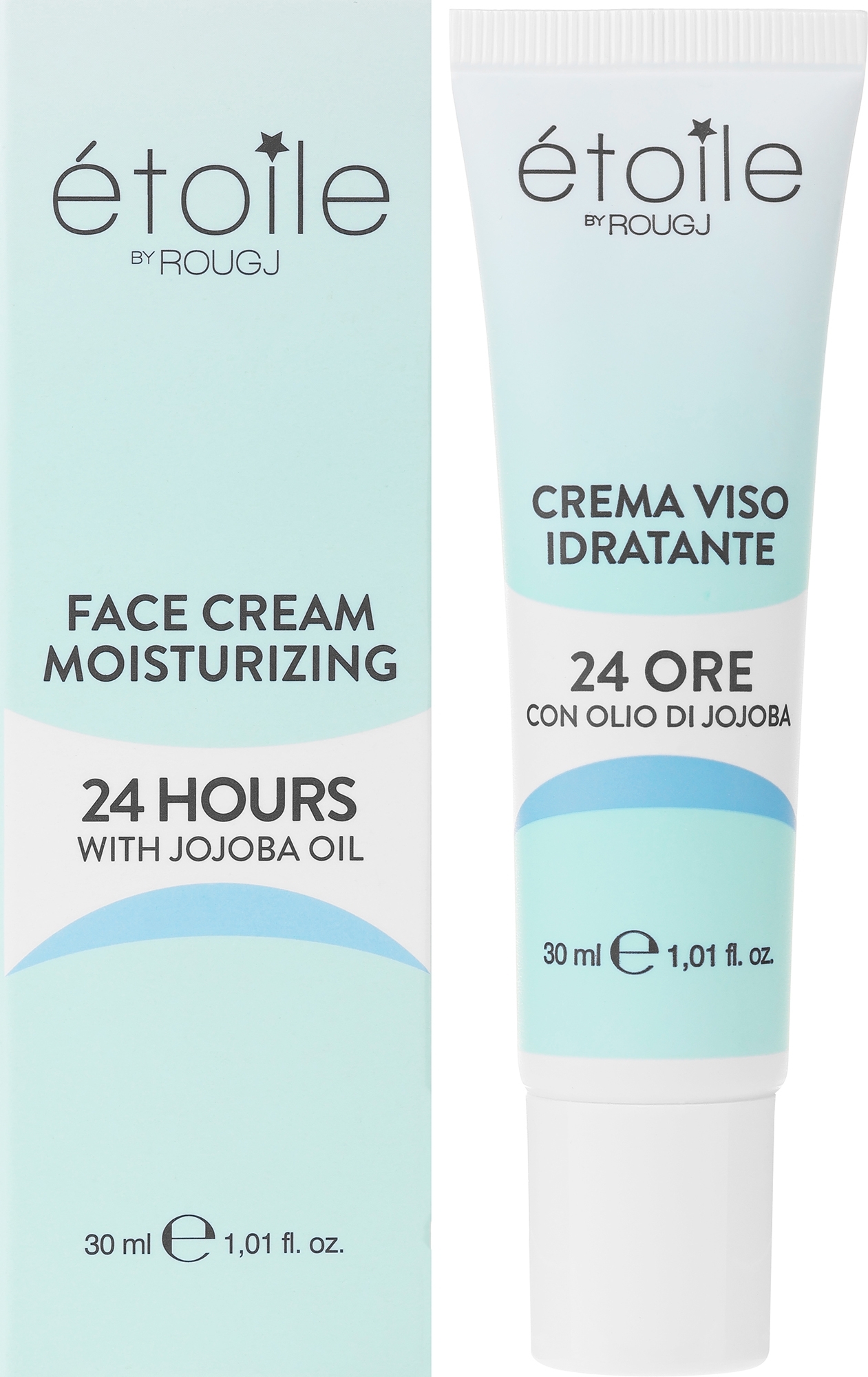 Krem nawilżający do twarzy - Rougj+ Etoile 24h Hydration Face Cream — Zdjęcie 30 ml