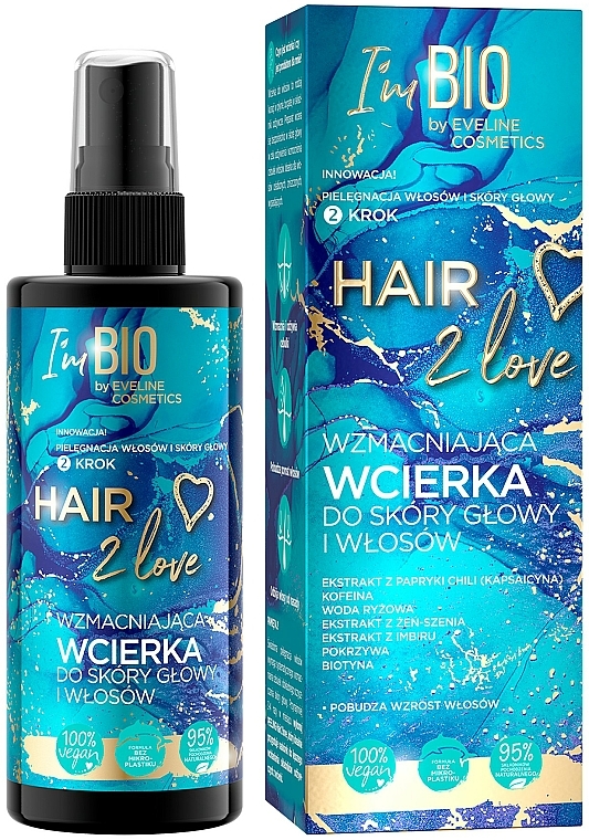 Wzmacniająca wcierka do skóry głowy i włosów - Eveline Cosmetics Hair 2 Love Strengthening Hair And Scalp Pack