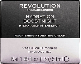 Nawilżający krem do twarzy na noc - Revolution Skincare Hydration Boost Night Cream — Zdjęcie N2