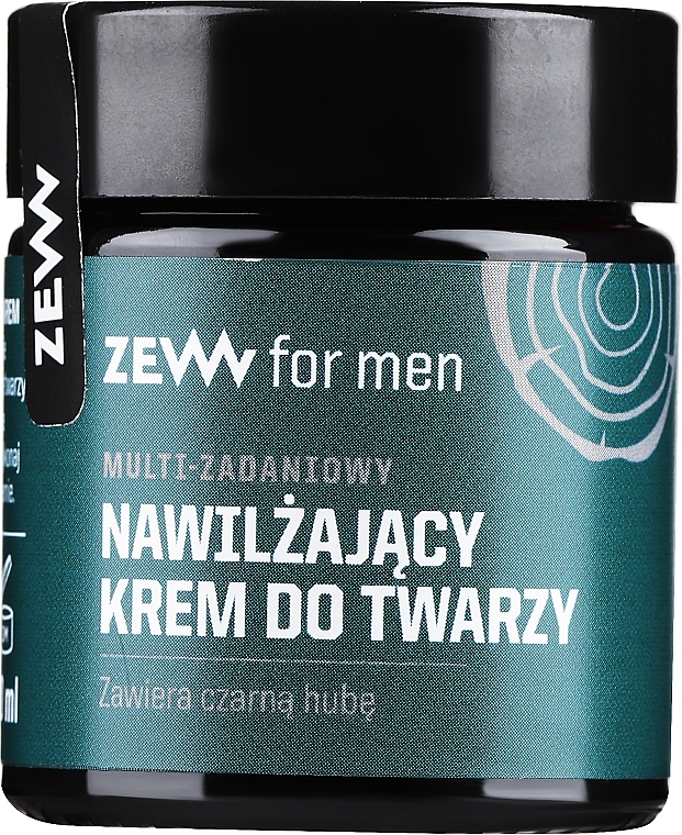 Multi-zadaniowy krem nawilżający do twarzy dla mężczyzn - Zew For Men Face Cream (w szklanym słoiku) — Zdjęcie N1