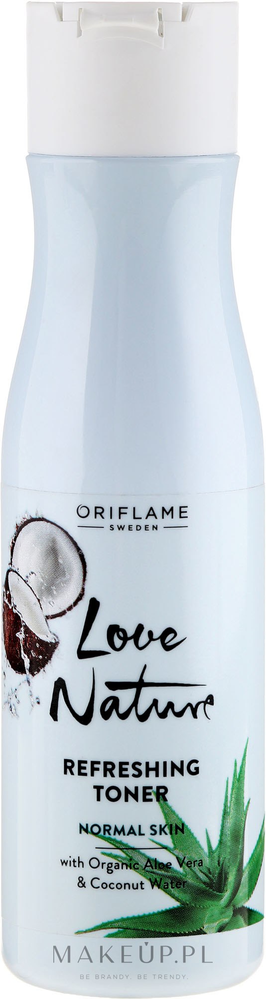 Odświeżający tonik z organicznym aloesem i wodą kokosową - Oriflame Love Nature Refreshing Toner — Zdjęcie 150 ml