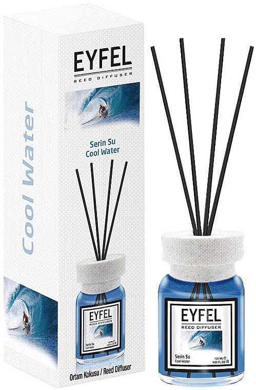 Dyfuzor zapachowy Zimna woda - Eyfel Perfume Reed Diffuser Cool Water