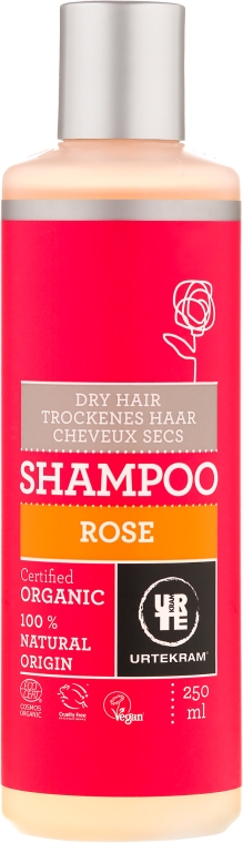 Organiczny szampon do włosów suchych Róża - Urtekram Rose Dry Hair Shampoo — Zdjęcie N1