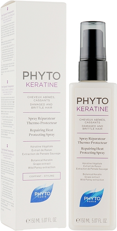 Termoochronny spray do włosów - Phyto Keratine Repairing Heat Protecting Spray — Zdjęcie N2