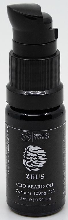 WYPRZEDAŻ Olejek do brody - Fam Drops Of Nature 100 mg CBD Beard Oil * — Zdjęcie N1