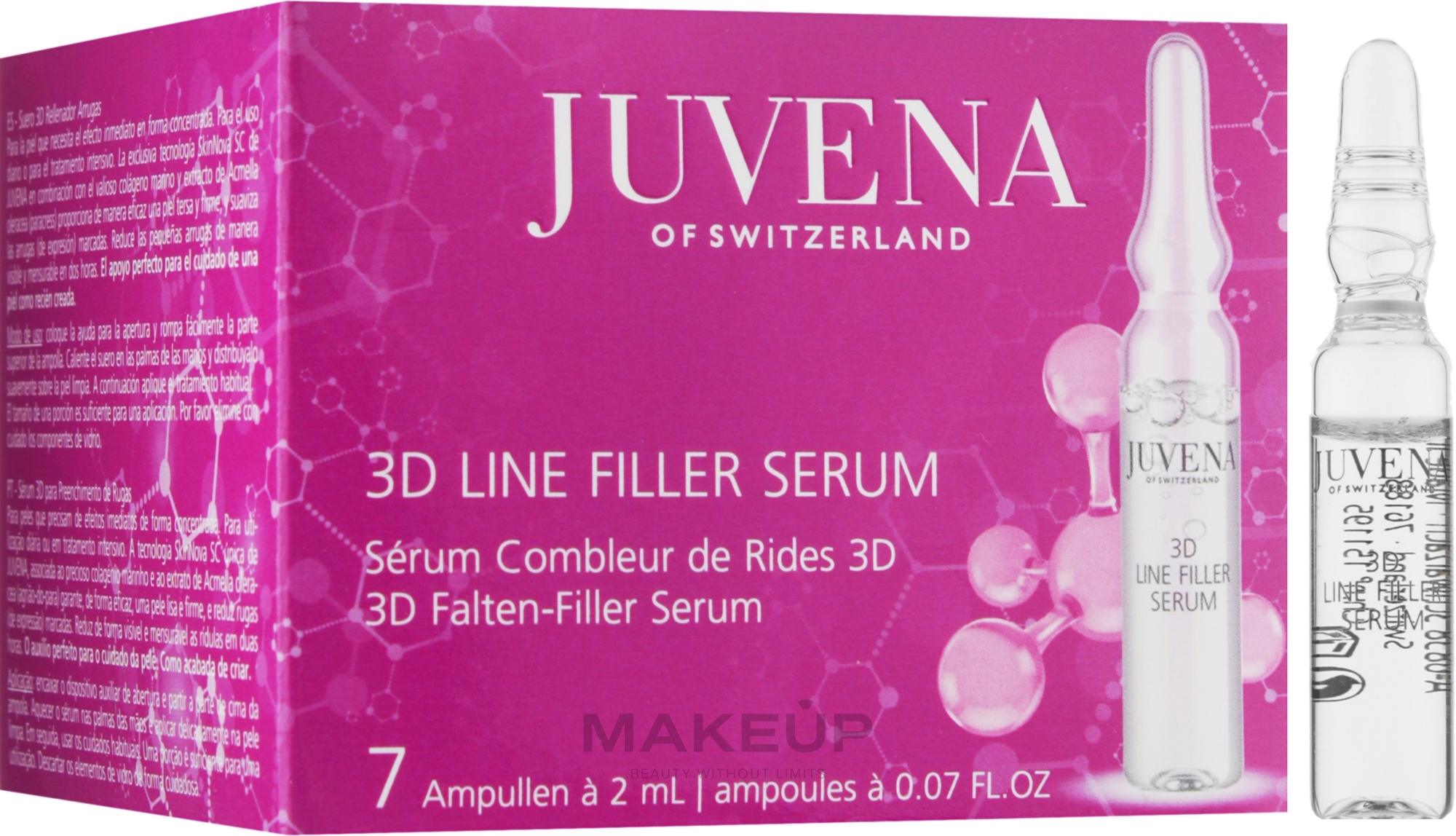 Serum-wypełniacz o działaniu 3D przeciw zmarszczkom - Juvena 3D Line Filler Serum — Zdjęcie 7 x 2 ml