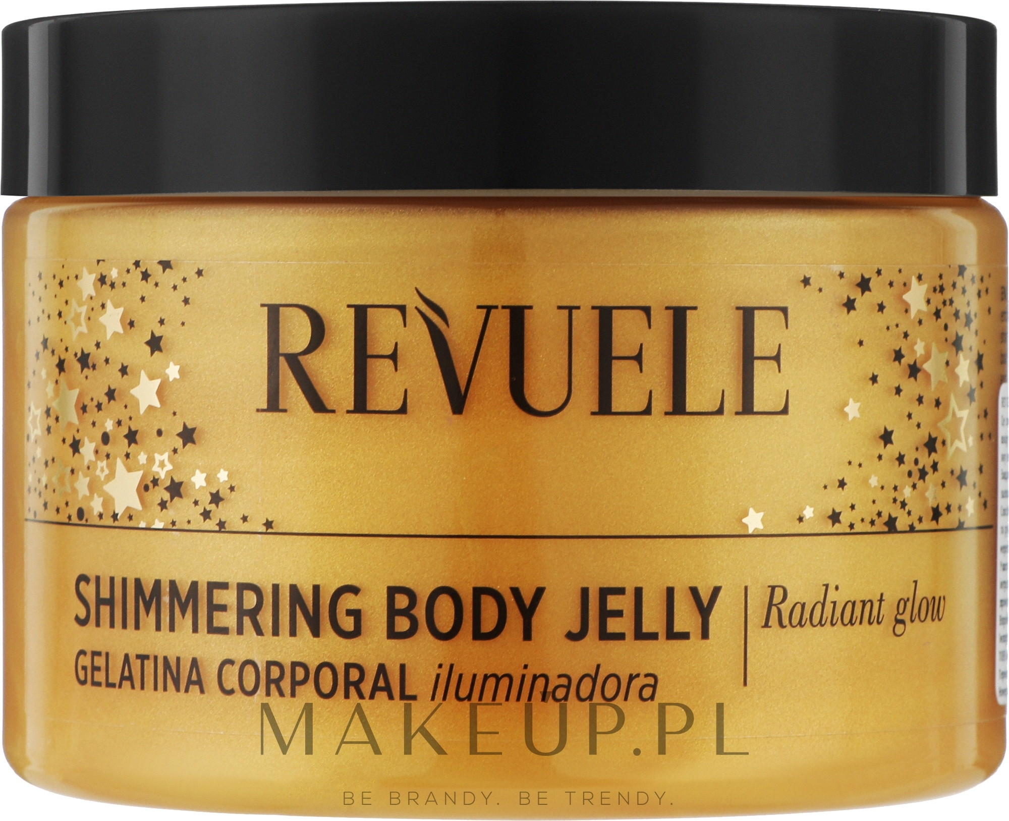 Połyskująca galaretka do ciała, złota - Revuele Shimmering Body Jelly Gold — Zdjęcie 400 ml