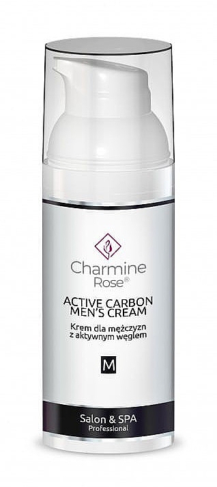 Krem dla mężczyzn z węglem aktywnym - Charmine Rose Active Carbon Men's Cream — Zdjęcie N1