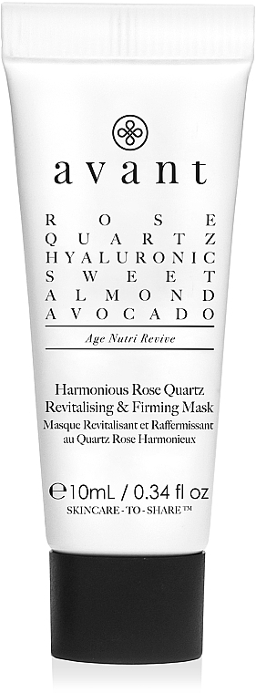 PREZENT! Rewitalizująca maska ujędrniająca z różowego kwarcu - Avant Harmonious Rose Quartz Revitalising & Firming Mask — Zdjęcie N1