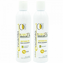 Kup Keratynowy zestaw do prostowania włosów - Encanto Nanox Set (sh/236ml + treatm/236ml)