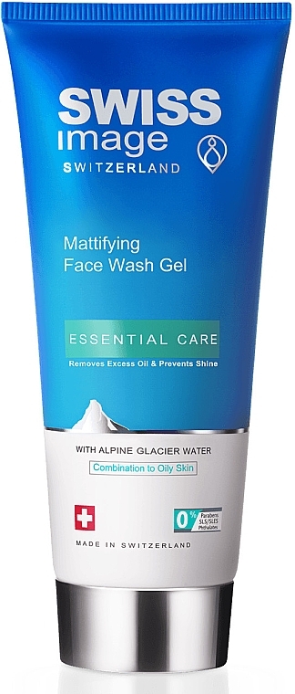 Matujący żel do mycia twarzy - Swiss Image Essential Care Mattifying Face Wash Gel — Zdjęcie N1