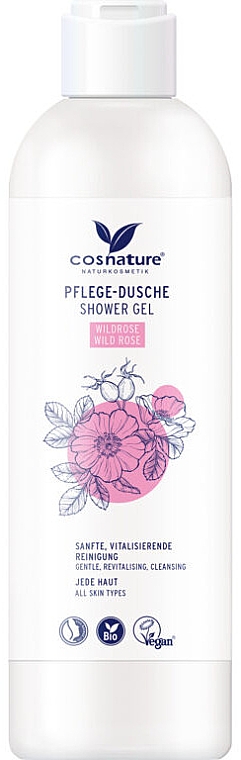 Pielęgnacyjny żel pod prysznic Dzika róża - Cosnature Shower Gel Wild Rose — Zdjęcie N2