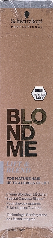 PRZECENA! Rozjaśniający krem do włosów - Schwarzkopf Professional Blondme Bond Enforcing Lift & Blend * — Zdjęcie N3