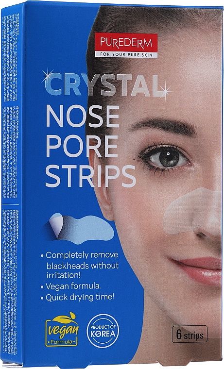 Oczyszczające plastry na nos bez parabenów - Purederm Nose Pore Strips — Zdjęcie N1