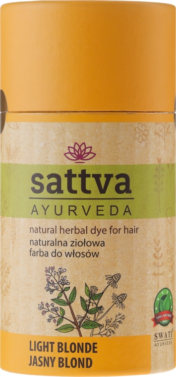 Naturalna ziołowa farba do włosów - Sattva Ayurveda — Zdjęcie N1