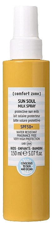 Mleczko w sprayu z filtrem przeciwsłonecznym dla dzieci SPF 50+ - Comfort Zone Sun Soul Milk Spray Kids — Zdjęcie N1