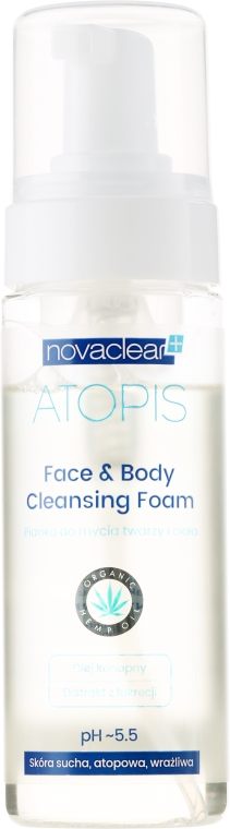 Oczyszczająca pianka do twarzy i ciała - Novaclear Atopis Face&Body Cleaning Foam — Zdjęcie N1