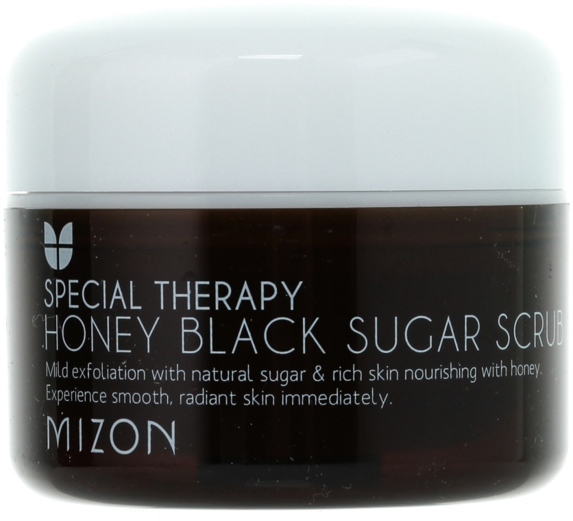 Scrub do twarzy z czarnym cukrem i miodem - Mizon Honey Black Sugar Scrub — Zdjęcie N2