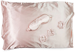 Zestaw akcesoriów do spania, różowy - Zoë Ayla Silky Beauty Sleep Collection — Zdjęcie N2