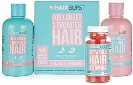 Zestaw na porost włosów - Hairburst The Chewable Hair Growth Bundle (shm/350ml + cond/350ml + vitamins/60pcs) — Zdjęcie N1