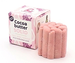 Masło w kostce do twarzy i ciała - Lamazuna Solid Pink Cocoa Butter Iris & Tonka Bean — Zdjęcie N2