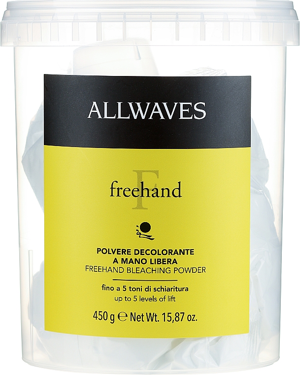 Proszek do rozjaśniania włosów - Allwaves Freehand Bleaching Powder — Zdjęcie N1