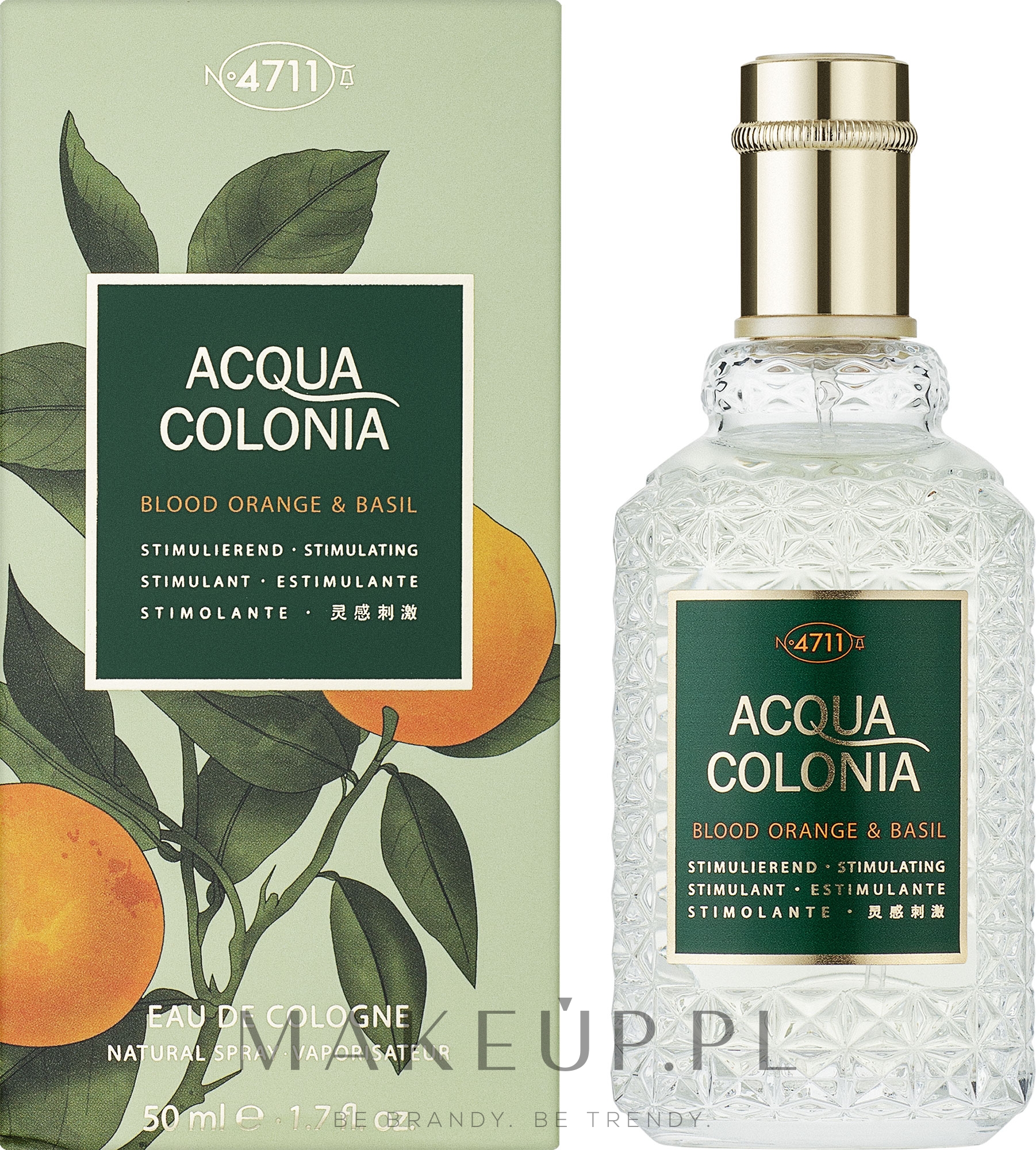 Maurer & Wirtz 4711 Acqua Colonia Blood Orange & Basil - Woda kolońska — Zdjęcie 50 ml