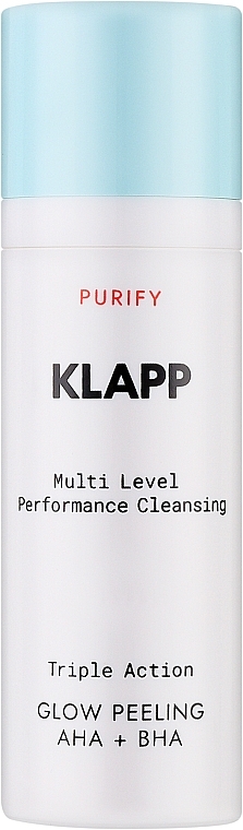 Kompleksowy peeling dla promiennej skóry - Klapp Multi Level Performance Purify Triple Action Glow Peeling With AHA + BHA — Zdjęcie N1