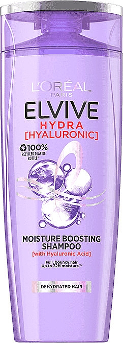 Szampon nawilżający - L'Oreal Paris Elvive Hidra Hyaluronic Moisture Boosting Shampoo — Zdjęcie N2
