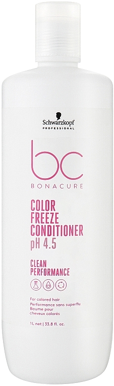 Odżywka do włosów farbowanych - Schwarzkopf Professional Bonacure Color Freeze Conditioner pH 4.5 — Zdjęcie N3